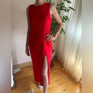 Stunning Vibrant Red Vintage Dress